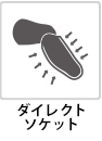 つま先まで伸びた前足部