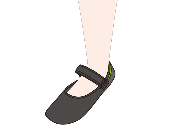 Gaitfix（ゲイトフィックス）使用例　普段の室内履きとして