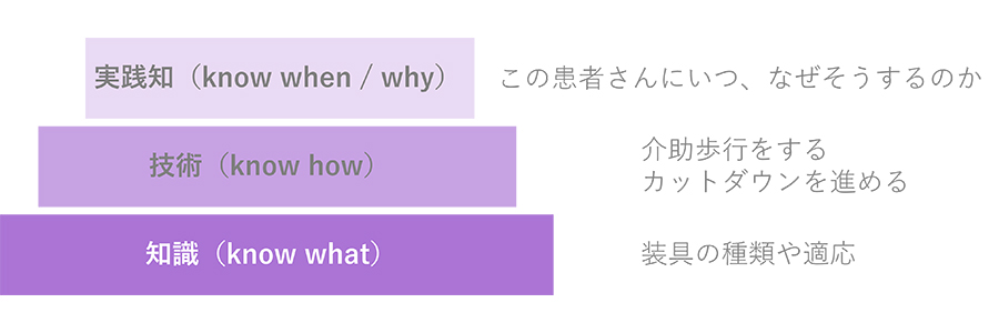 実践知の構造についての説明図です